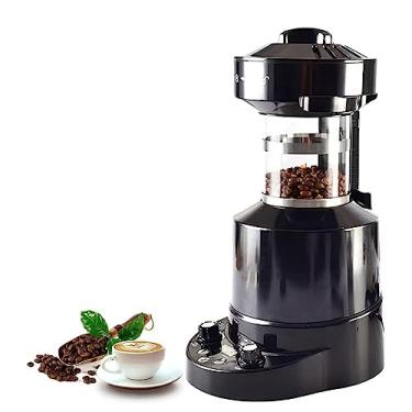Imagem de Torradeira profissional de grãos de café, torradeira de café de ar elétrico de 2100 W, torradeira de café automática, aquecido uniformemente/sem fumo para grãos, amendoim, grãos de café, nozes