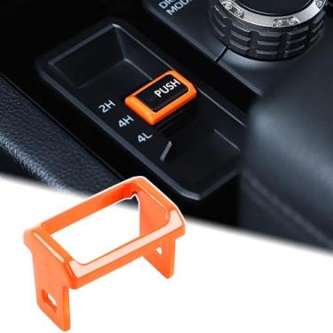 Imagem de Aunginsy Capa de acabamento de botão de botão de pressão para carro 4WD compatível com Toyota Tundra 2022-2025 console central de carro 4WD tração nas quatro rodas painel de câmbio diferencial