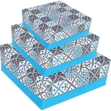 Imagem de Caixa para Presente com Tampa Grande 28X28X10CM - 4 Modelos Sortidos -