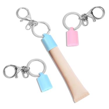 Imagem de Xyulaan 2 peças de boné de chaveiro para sextas-feiras de verão, capa de substituição de protetor labial, acessório para protetor labial de sexta-feira de verão (apenas boné), Azul, rosa