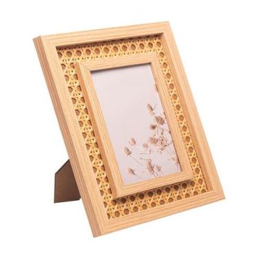 Imagem de Porta Retrato Lyor de Mdf Com Trelica 15cm x 20cm 220104