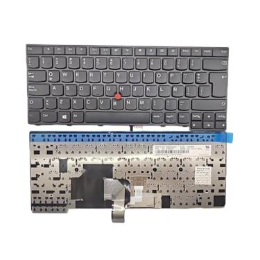 Imagem de Layout espanhol de substituição para laptop Lenovo IBM Thinkpad T431 T431S E431 T440 T440P T440S E440 L440 T450 T450S T460 L450 T440E 01EN478 Teclado de laptop (com ponteiro de moldura/sem luz de