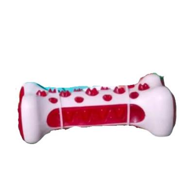 Imagem de Mordedor para Cachorro Dental, Osso de Nylon Não Tóxico, Massageador de Gengivas, Remove Tártaro (Vermelho)