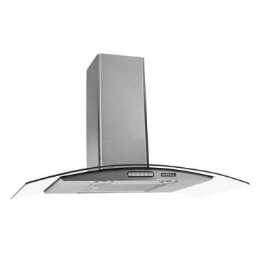 Imagem de Coifa de Parede Nardelli Vidro Curvo Duto Slim 90cm Inox 220v, 220V