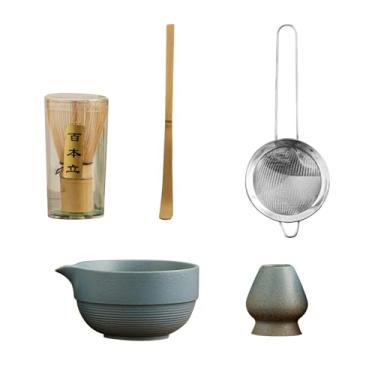 Imagem de Ｂｅｓｇａ Conjunto de matcha, portátil Matcha Bykk com ferramentas de chá japonês portador Japonês conjunto de chá tigela de cerâmica com kit completo de bico