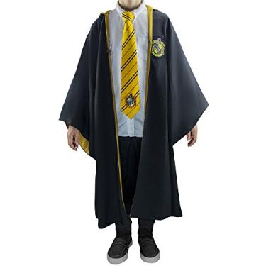 Imagem de Robe Harry Potter – Capa de vestuário de mágico oficial autêntico – Tamanho adulto e infantil – Cineréplicas, Hufflepuff, Kids 8y to 10y (XS)