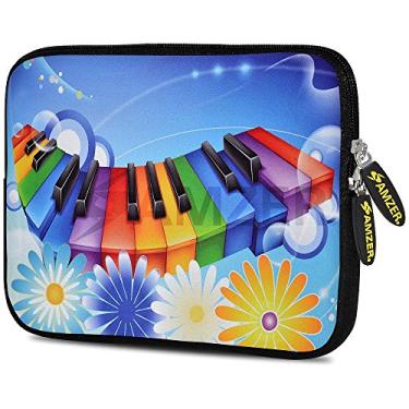 Imagem de Amzer Capa de neoprene para tablet, eBook e Netbook de 10,5 polegadas - Rainbow Daisy (AMZ5194105)