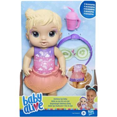 Imagem de Boneca Baby Alive Rainbow SPA Loira 22,5cm - Hasbro