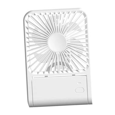 Imagem de Ｂｅｓｇａ Ventilador de mesa pequeno portátil multiuso com 3 velocidades ajustáveis, ventilador pessoal para mesa, carro, viagens, escritório, ambientes, Branco