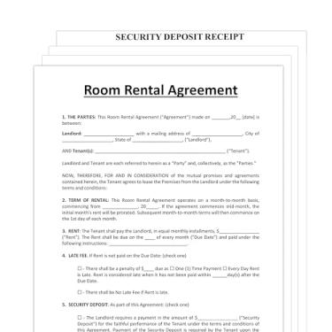 Imagem de Contrato de arrendamento para propriedade de aluguel - Inclui 3 formulários de aluguel em branco e guia de referência - Formulários de contrato de locação de aluguel - Contrato de aluguel em branco