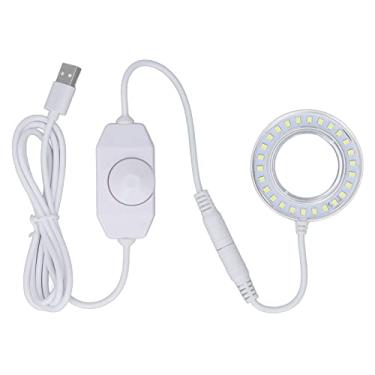 Imagem de Luz do Microscópio LED, Luz de Brilho Ajustável Com Design de Snap Rotativo, para Inspeção de Microscópio