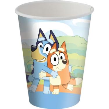 Imagem de Copo Papel 200Ml Bluey - Embalagem com 8 unidades.
