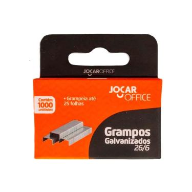 Imagem de Grampo para Grampeador 26/6 Galvanizado C/1000 - Jocar Office