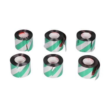 Imagem de 6pcs Deterntador de pássaros Reflexo Scare Ribbon Repelente de pássaro Tarde para pomar suprimentos de pomares prateados verde prateado
