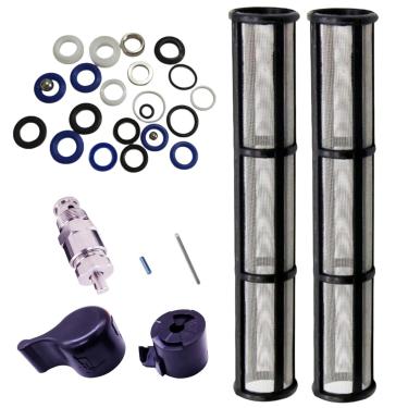 Imagem de TALSWIF Peças De Reposição Para Pulverizador Tinta Sem Ar Graco 695, 795 E 3900, Incluindo 1 Unidade Kit Reparo Bomba 248212 Válvula Pulverização Prime 257352, 2 Unidades Filtros Coletor Verticais L