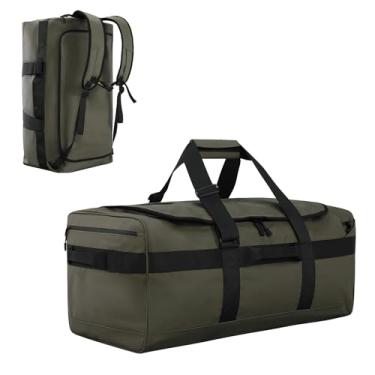 Imagem de Nepest Mochila Grande Masculina De Viagem 90L Com Alças Removíveis, Resistente À Água E Academia (Verde-Exército)