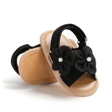 Imagem de Myleleya Sandálias Para Bebês Meninas, Vestido Mary Jane De Verão, Sapatos Baixos, Sandália Praia, Berço Recém-Nascidos, Primeiros Passos, Pré-Andadores