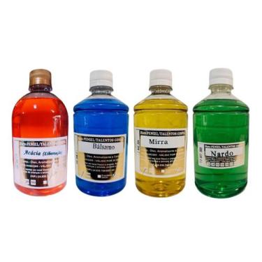 Imagem de 4 Azeites P/ Unção Óleo Consagrado Espiritual Cristão Abençoado 500Ml 