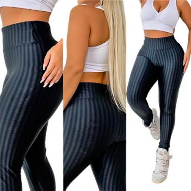 Imagem de Calça 3d Texturizada Shape Shine Academia Plus Size Model Feminina - W