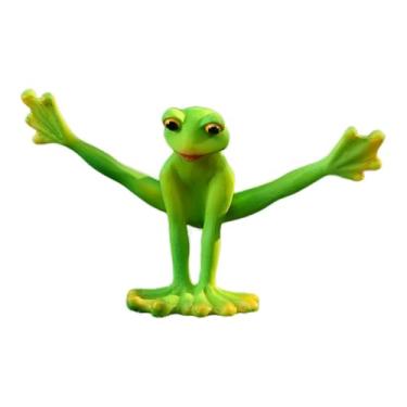 Imagem de BLWOTMOR Coleção de Estátuas de Sapo para Ioga, Estatueta de Resina, Presente, Escultura Animal, Enfeite de Mesa para Inauguração de Casa, Centro de Mesa de Es, Style a