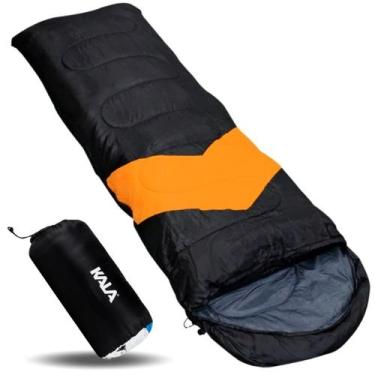 Imagem de Saco De Dormir Camping Termico 5C A 12C Acampamento Pesca - Kala, Pret