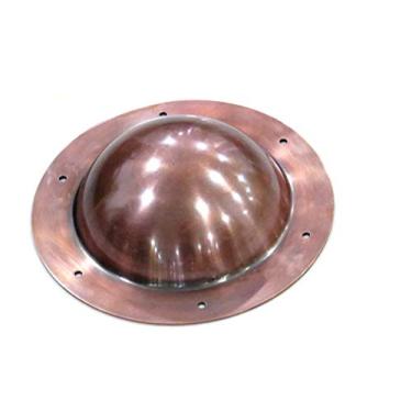 Imagem de NauticalMart Medieval Viking 14g Boar Formation Function Umbo Shield Boss Small for SCA Buckler Shields Functional Copper Boss Cosplay Reenactment Fantasy Wearable Halloween