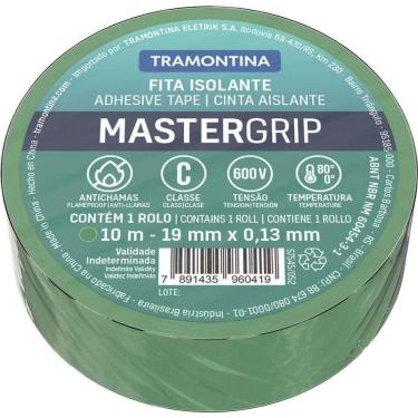 Imagem de Fita Isolante Classe C 0,13x19 Mm Verde 10 M - Tramontina