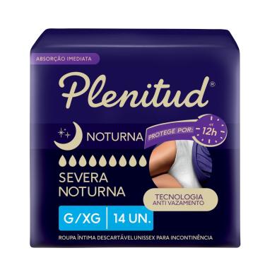 Imagem de Roupa Íntima Plenitud Noturna para Incontinência G/XG 14 Unidades