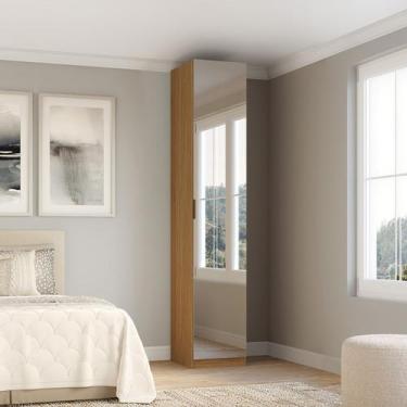 Imagem de Guarda Roupa Modular 1 Porta Espelho com Gaveta 45cm Altezza Belmax, F