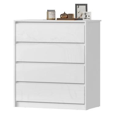 Imagem de Comoda 4 GV 89 cm Corrediças Telescopicas CO027 Branco Neve MXM