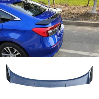 Imagem de Asa de porta-malas traseira compatível com Civic 11ª geração 2022 Kit de carroceria Spoiler de teto traseiro acessórios para carro (aparência de fibra de carbono)