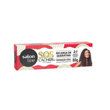 Imagem de Salon Line Sos Cachos Recarga Queratina Reparação Total 80G