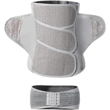 Imagem de Cinta Pós-parto Cesariana Recuperação Pós-parto Cintura Fichário Pós-parto Envoltório De Barriga Modelador De Barriga Pós-cirurgia Abdominal Fichário, Grey, M