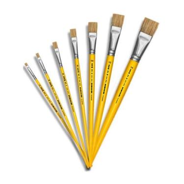 Imagem de Kit Com 7 Pincéis Tigre 815 ( Linha Amarela )