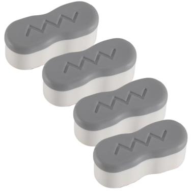 Imagem de CREATCABIN 8 peças amortecedores de assento de vaso sanitário bidê com adesivo forte para tampa de vaso sanitário, amortecedores universais, almofadas de plástico ABS de substituição para casa hotel