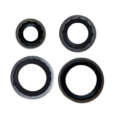 Imagem de Kit 4 Arruelas Vedação Válvula Block Ar Cond Onix Prisma - TUNDRA AUTO