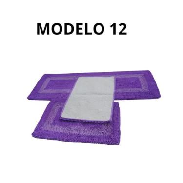 Imagem de Tapete de Frufru Personalizado cozinha 3 peças 1,20 x40  Decoração Exc