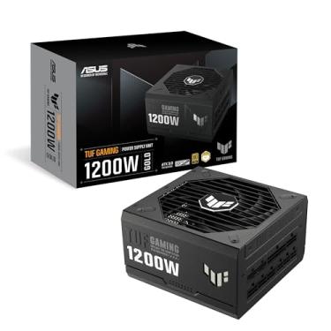 Imagem de ASUS TUF Gaming Ouro 1200W (1200 Watt, ATX 3.0 compatível com fonte de alimentação totalmente modular, certificação 80+ Gold, componentes de nível militar, rolamento de esferas duplo, ventilador de
