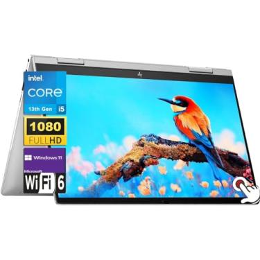 Imagem de HP Envy x360 2 em 1 35.6 cm FHD Touchscreen, processador Intel Core i5-1335U, 8GB RAM 1TB SSD, Wi-Fi 6E, Bluetooth 5.3, teclado retroiluminado, leitor de impressão digital, Windows 11 Home, prata