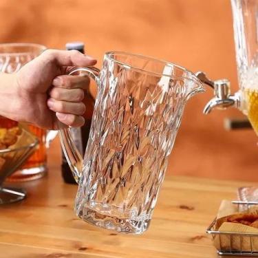 Imagem de Jarra De Vidro Diamond 1l Para Água Suco Drinks