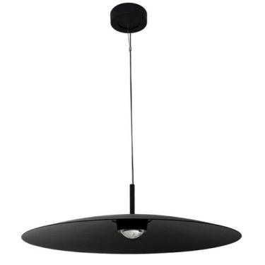 Imagem de Pendente Led Aluminio 12w 60 3000k 60cm Plato - Yamamura, PRETO