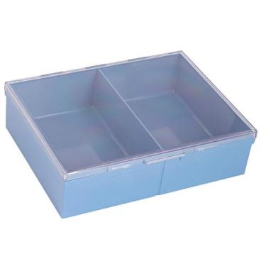 Imagem de Caixa Organizadora com 2 divisórias azul pastel - Maxcril 