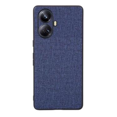 Imagem de Capas Compatível com OPPO Realme 10 PRO Plus 5G,Design de padrão de tela,Pproteção completa de 360°,Pplástico macio,Proteção contra queda-Blue