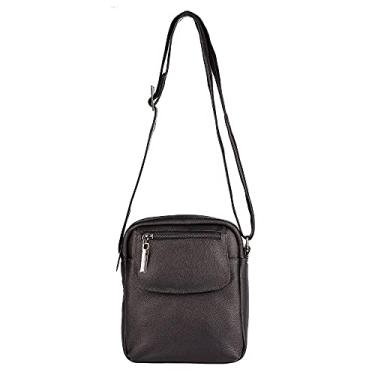 Imagem de Bolsa tiracolo de couro Yuri - Preta