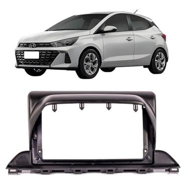 Imagem de Moldura 9 Polegadas Hb20 2020 à 2024 Painel Central Multimidia Preta Som