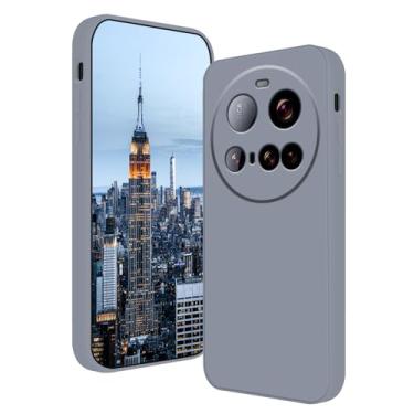 Imagem de Anlalish Capa protetora ultrafina de silicone compatível com Xiaomi 15 Ultra, antiarranhões e à prova de choque para Xiaomi 15 Ultra (cinza)