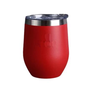 Imagem de Copo Térmico Inox 350mL Parede Dupla Bebida Gelada Quente Com Tampa Ab