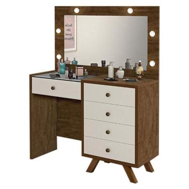 Imagem de Penteadeira Camarim Luna Malbec Off White ? Luapa Móveis