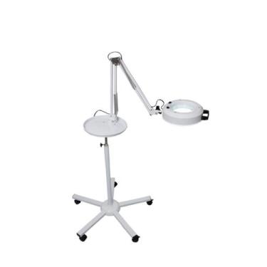 Imagem de Lupa de Aluminio LED Tripe e Bandeja - Estek, Bivolt