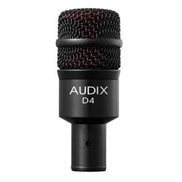 Imagem de AUDIX Microfone Dinmico Audix D4, Hipercardióide 1,50 X 1,50 X 4,00 Polegadas Preto